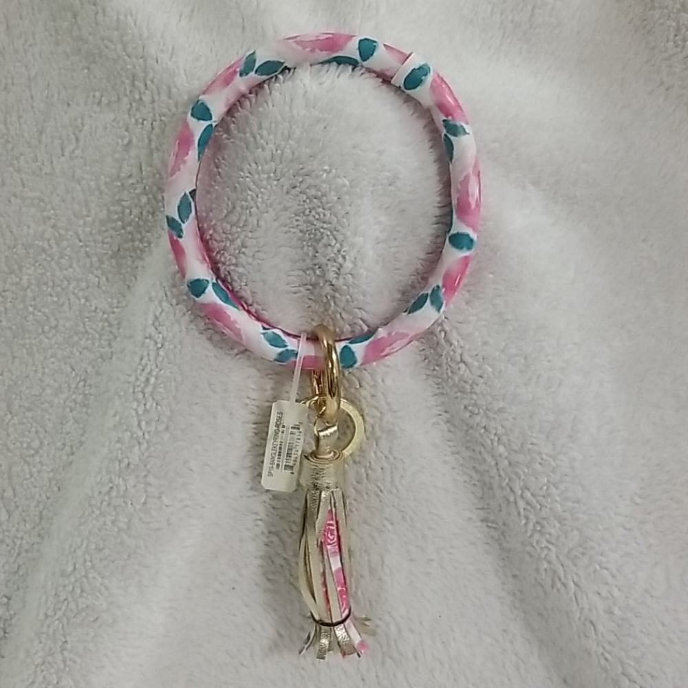 Simply Southern Key Ring Bangle with Roses